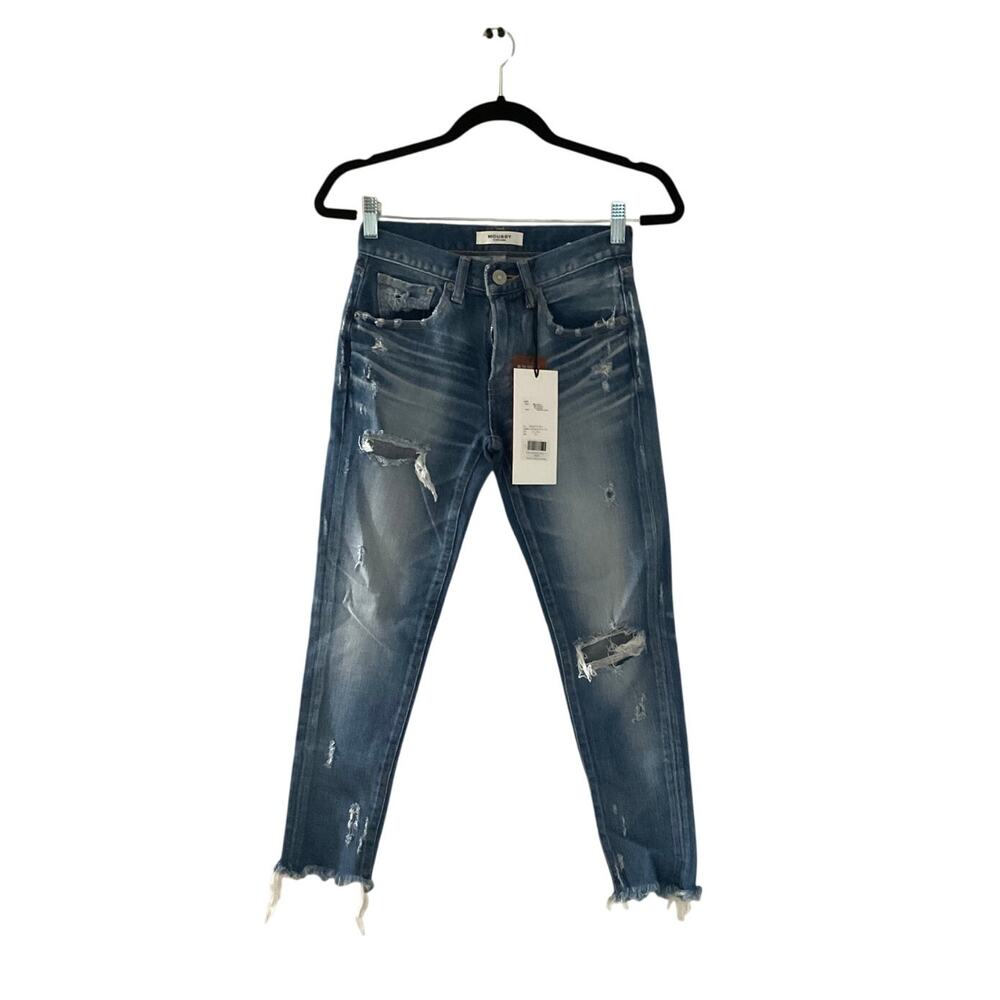 NWT Moussy Vintage Ridgewood Ripped Crop Skinny Jeans sz 24